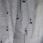 Lucy Love  Blue and White With Anchors Halter Style Top Photo 8