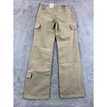 ZARA NWT Women Tan Cargo Pants Mid Rise Regular Length US Size 0 Photo 7