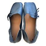 Womens Leather Casual Lace Up Flat Driving Loafers slip on navy size (40) 9.5 Blue Photo 7