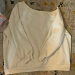 SheIn off-shoulder white sweater Photo 0