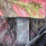 H&M black fitted v neck lace cami bodysuit Photo 7