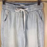frame denim FRAME Super Drape Wide Leg Denim Drawstring Women's Chambray Pants Size Small‎ Photo 2