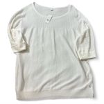 New York & Company Lightweight Sweater‎ White Size XL Photo 0