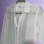 Everlane Silk Button Up Blouse Off White Women Size S Minimalist Capsule Office Photo 1