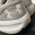 Under Armour  CHARGED PURSUIT WO SIZE 8 SNEAKER GRAY  WHITE GOOD CLEAN CONDITION Photo 13