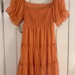 Jolie And Joy Orange Babydoll Dress Photo 1