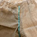 St. John Sport Fashion Fit Linen Tan Trousers GUC Sz 8 Women’s Wide Leg Photo 12