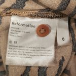 Reformation 💕💕 Maurita Dress ~ Raja Tiger Print Brown Black Animal Print Size 0 Photo 15