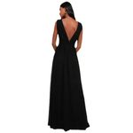 Lulus Heavenly Hues Maxi Dress Black 2X Formal Party Event Special Occasion Photo 1