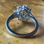 Natural Aquamarine Sterling Silver Ring Size 8 Photo 4