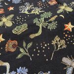 H&M Embroidered Irridescent Whimsical Pattern Black and Gold Trousers Size 6 Photo 3