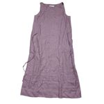 NWOT American Giant Women's Linen Tie Dress Twilight Mauve Size S Purple Photo 3