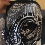 Camille La Vie Black & White Cap Sleeve Blouse M Photo 5