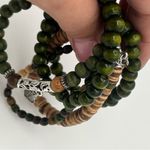 Handmade wooden beads stretch bracelets Set of 5, NEW! Photo 3