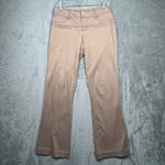 Cache  Pants 6 Low Rise Cotton Stretch Bootcut Flare Khaki Tan Low Rise Y2K Sexy Photo 1