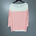 J.Crew Collection Women's White/Pink Sequin Striped Preppy T-Shirt - Size Small Photo 5