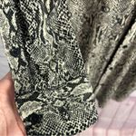 Norma Kamali Button down shirt dress in snake print 2023 stretch retro chic LG Photo 10