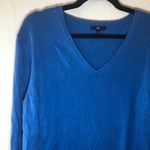 Gap  Sweater Blue V Neck Knit Women’s Sz XXL GUC Silk Blend Photo 5