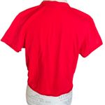 Vibe N’ Cropped Latina Tie Front Short Sleeve T-shirt Red With Black Letters XL Photo 3