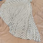 NY&Co size medium grey & white striped sleeveless asymmetrical maxi dress EUC Gray Photo 8