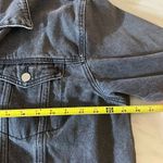 Missguided  Womens Charcoal Gray Denim Jacket Button Front Trucker Style US 8 Photo 3