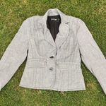 7th Ave NY sz 2 gray Blazer jacket career Photo 0