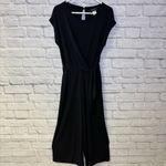 Grayson black jumpsuit with a side tie waist. Classic Business Attire Career Photo 2