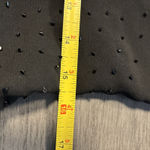 Donna Morgan  Black Beaded & Sequins Formal Dress Covered Buttoned Zipper.  10 Photo 9