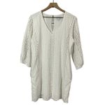 Evereve  Presley Eyelet Dress - White - Large Photo 5