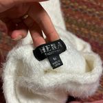 Hera Collection WHITE FUZZY TEDDY BEAR OFF THE SHOULDER LONG SLEEVE Photo 1