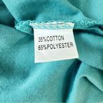 Jasmine Lace Top Teal Flutter Lace Cap Sleeve Knit Crewneck Top by Claudia G Size M Photo 7