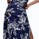 ZARA NWT Floral Tropical Printed Midi Skirt Sz Small Pleated Side Slit Photo 4