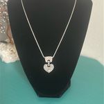 Brighton  Vintage CAFE AU LAIT Retired Heart Pendant Silver Tone Necklace Photo 7