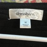 Dress Barn Black White Knit Dress Chevron Fit & Flare Women’s Size Medium Photo 4