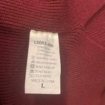 Lillusory oversized burgundy sweater top shirt woman’s large Red Photo 3