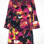 Alfani  Floral Shift Dress Long Flared Sleeves Photo 0