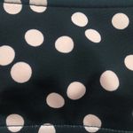 Topshop Retro Polka Dot Bikini Top Black Pink Size 6 Halter Bandeau Tie Front Photo 5