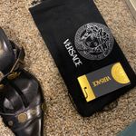 Versace Black  With Gold Coin Heels Photo 2