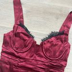 ASTR The Label Aeris Satin Lace Trim Maxi Dress Photo 7