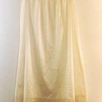 Val Mode Slip Vintage Cream Lace Trim Elastic Waist Skirt Slip Sz L EUC Wedding Size L Photo 0