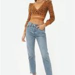 4SI3NNA‎ Jackie Top Size S NWT MSRP $98 Brown Photo 2