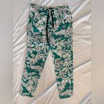 ZARA 291  Green Floral Pants Office Casual Small Photo 1