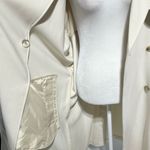 Old Navy New Double Breasted Belted Tie Waist Trench Coat Ivory Size XL Photo 11