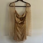 Hello Molly Pearl-Embellished Beige Dress Photo 2