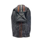 Christian Dior  Homme Monogram Flight Pouch Navy Denim Orange Trim Made in Spain Photo 9