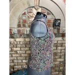 D. Jeans Alex tank top and jacket formal party purple teal sparkle Photo 7