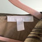 Chelsea28  Split Long Sleeve Tiered Dress In Olive Black Geode Stripe Size Large Photo 3