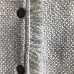 Cupcakes and Cashmere  Oatmeal Tweed Fringe Jacket. Size Small Photo 8