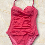 La Blanca Vibrant Coral One-Piece Swimsuit beach resort vacation summer size 8 Photo 0