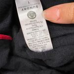 Sundry Crew Neck Short Sleeve Bodycon Midi Navy Side Stripe Dress Sz S Photo 4